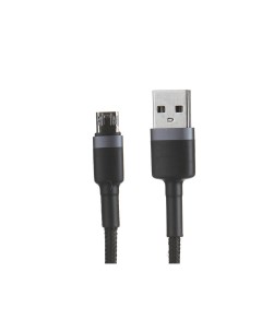 Аксессуар Cafule Cable USB MicroUSB 2 4A 50cm Grey Black CAMKLF AG1 Baseus