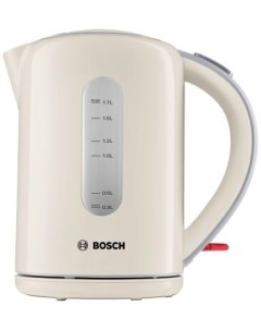 Чайник TWK7607 3000 Вт бежевый 1 7 л пластик Bosch