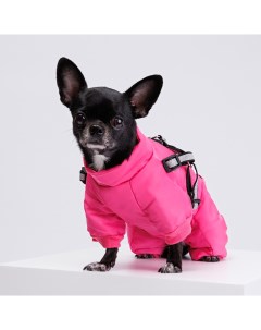 Комбинезон со шлейкой для собак S розовый девочка Petmax