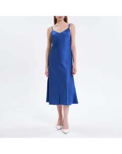 Синее двухстороннее платье комбинация Arshenova
