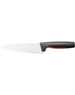 Нож кухонный Functional Form 1057535 разделочный 169мм заточка прямая стальной черный оранжевый Fiskars