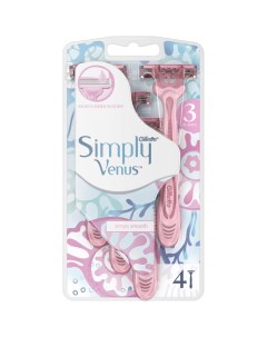Venus Бритвенный станок Simply 3 4 шт Gillette