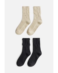 Набор носков высоких рваных в стиле гранж 2 пары Befree