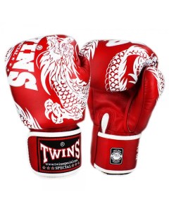 Боксерские перчатки TWINS FBGV 49 New Dragon Red White 12 OZ Twins special
