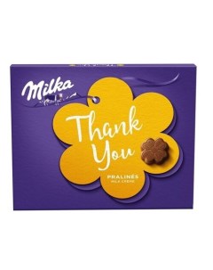 Набор шоколадных конфет Thank you с молочным кремом 110 г Milka