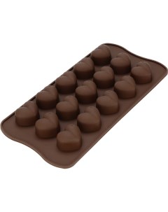 Силиконовая форма для шоколада сердечки Beroma
