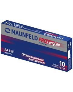 Батарейки PRO Long Life Alkaline AA LR6 10 шт упаковка MBLR6 PB10 Maunfeld