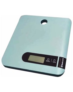 Кухонные весы SA 6051BL 5 кг электронные голубой Sakura