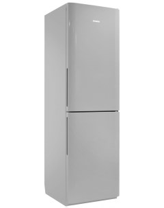 Двухкамерный холодильник RK FNF 172 серебристый ручки вертикальные Pozis