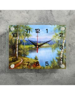 Часы Природа 5х27х21 см Рубин