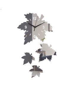 Часы Кленовый лист 28х28х3 см Сима-ленд