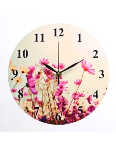 Часы Полевые цветы 24х24х3 см Соломон