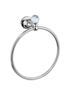 Полотенцедержатель кольцо Olimp хром с кристаллом Swarovski Cezares