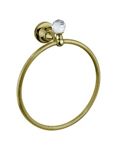Полотенцедержатель кольцо Olimp бронза с кристаллом Swarovski Cezares