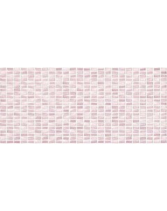 Настенная плитка Pudra Мозаика Розовый Рельеф 20x44 Cersanit