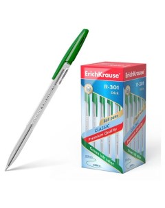 Ручка шариковая R 301 Classic Stick 1 0 зеленая 1 шт Erich krause