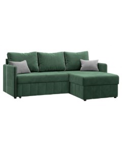 Угловой диван Саймон 80 160 см Пенополиуретан Двуспальные Диван кровать Зеленый 206 Малогабаритные Первый мебельный
