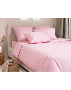 Комплект постельного белья Моноспейс сатин светло розовый Розовый Ecotex