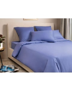 Комплект постельного белья Моноспейс сатин синий Голубой Ecotex