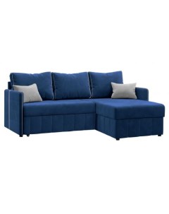 Угловой диван Саймон 80 160 см Пенополиуретан Двуспальные Диван кровать Синий 206 Малогабаритные Первый мебельный