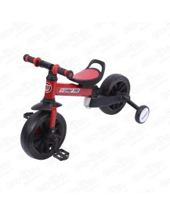 Велосипед трехколесный складной черно красный Champ pro