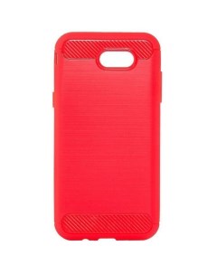 Чехол накладка Carbon для смартфона Samsung Galaxy J3 Prime силикон красный 78380 The ultimate experience