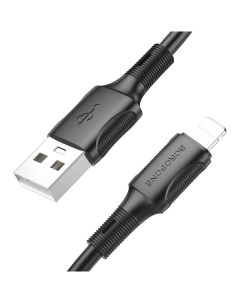 Кабель USB Lightning 8 pin 2 4A 1м черный BX80 6974443385182 Borofone