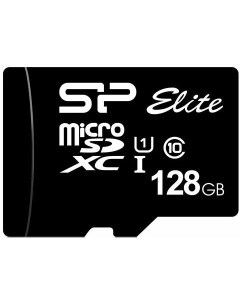 Флеш карта microSD 128GB Elite microSDXC Class 10 UHS I U1 Silicon power