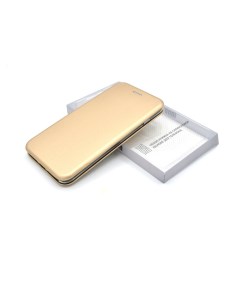 Чехол книга для Xiaomi Mi Note 10 Lite золотой Innovation