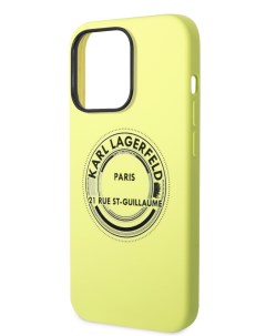 Чехол для iPhone 14 Pro Max силиконовый Yellow Karl lagerfeld