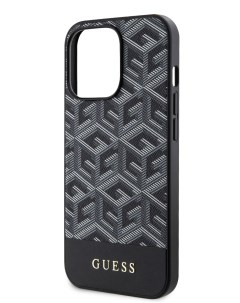 Чехол для iPhone 13 Pro Max с MagSafe CUBE Black Guess