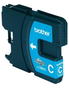 Картридж для струйного принтера LC 980C голубой оригинал Brother