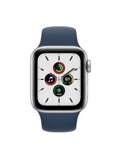 Смарт часы Watch SE 40 мм silver aluminum case abyss blue sport band Apple