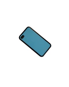 Чехол iPhone 4 iPhone 4s пластик защитная пленка черно голубой Promise mobile