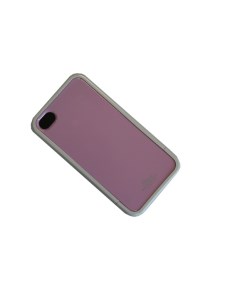 Чехол iPhone 4 iPhone 4s пластик защитная пленка бело розовый Promise mobile