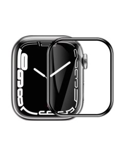 Защитное стекло для часов Apple Watch Ultra 49 mm с черной рамкой Nobrand