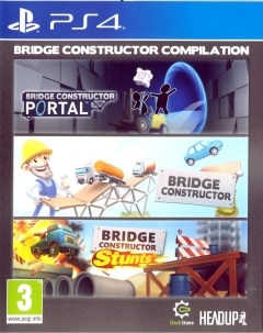 Игра Bridge Constructor Portal PlayStation 4 русские субтитры Headup games