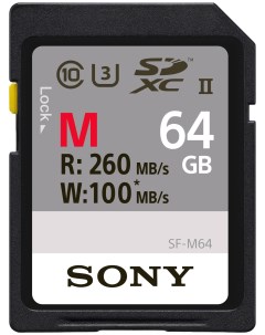 Карта памяти SDHC SF M M64 T 64GB Sony