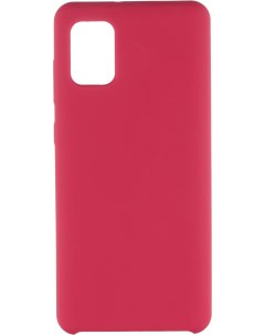 Чехол накладка Liquid Silicone для Samsung Galaxy A31 A315 красный арт 87677 Deppa
