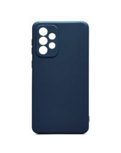 Чехол силиконовый Liquid Silicone Case Soft Touch для Samsung Galaxy A13 4G Dark Blue Vlp
