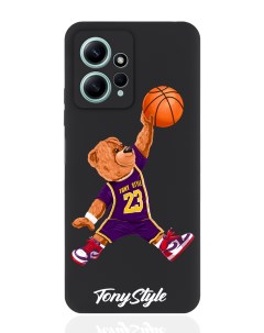 Чехол для Xiaomi Redmi Note 12 4G баскетболист с мячом черный Tony style