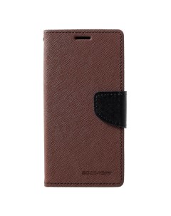 Чехол книжка для Samsung J320F Galaxy J3 2016 боковой коричневый X-case