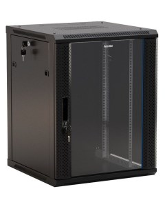 Hyperline Шкаф серверный Hyperline TWB 0945 GP RAL9004 настенный 9U 600x450мм пер дв сте Nobrand