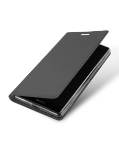Чехол книжка для Sony Xperia XZ4 compact DU DU боковой серый X-case
