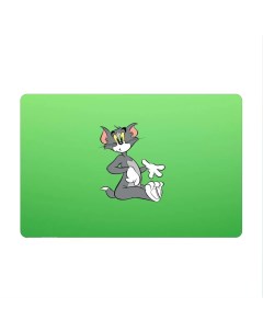 Коврик для мыши Мультфильмы Кот Том зелёный фон Coolpodarok
