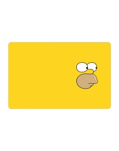 Коврик для мыши Мультфильмы Гомер на желтом фон Coolpodarok