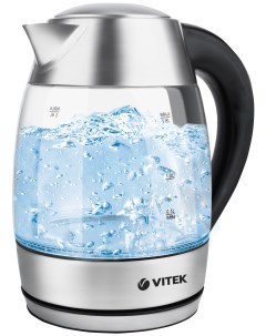 Чайник электрический VT 7047TR 1 8 л серебристый черный Vitek