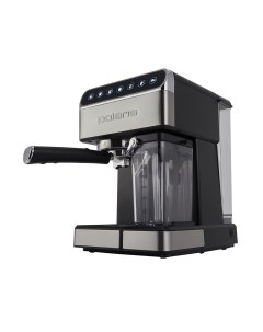 Рожковая кофеварка PCM 1535E серебристый черный Polaris