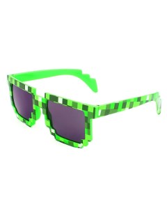 Пиксельные очки детские Майнкрафт зеленые 12см Toypost