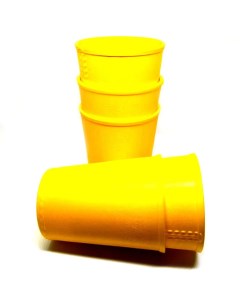 Стаканы для настольных игр пластиковые 5 шт цвет желтый Pandora box studio